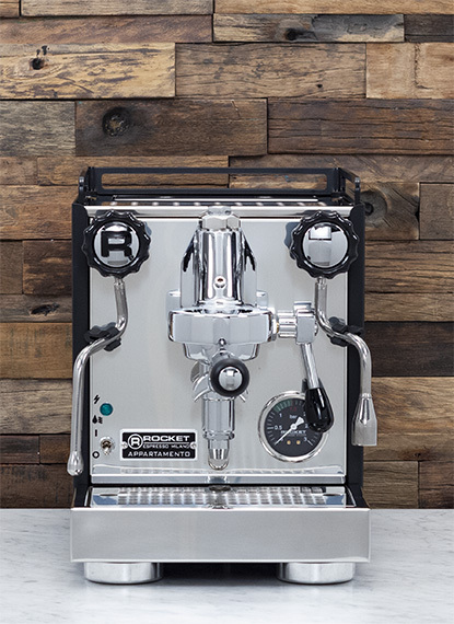 rocket espresso appartamento serie nera espresso machine